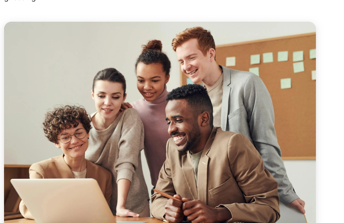 Teams collaborating with a structured dashboard